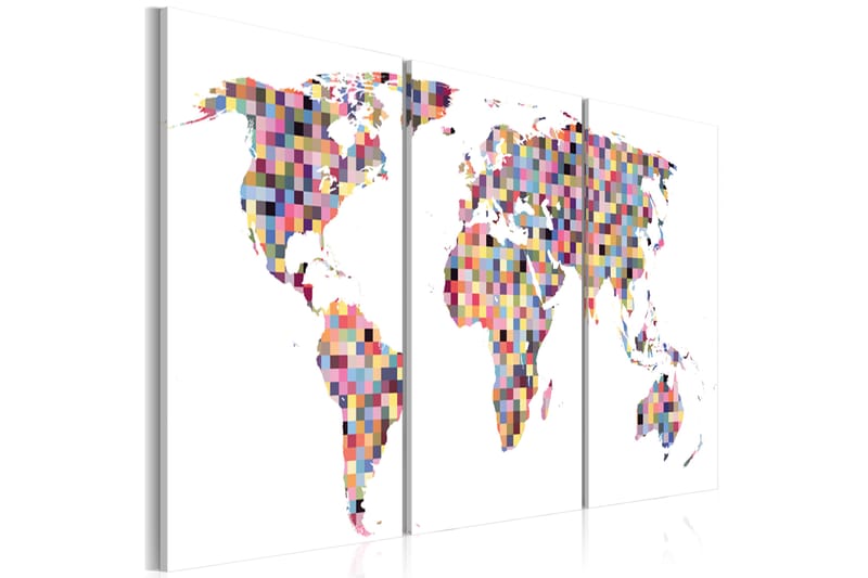 Billede Digital World 120x60 - Artgeist sp. z o. o. - Boligtilbehør - Billeder & kunst - Billeder på lærred