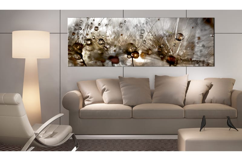 Billede Drops Of Water 135x45 - Artgeist sp. z o. o. - Boligtilbehør - Billeder & kunst - Billeder på lærred