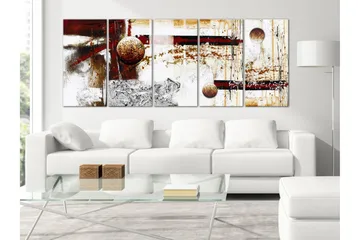Billede Dynamics In Space 5 Parts Narrow 225x90 - Artgeist sp. z o. o. - Boligtilbehør - Billeder & kunst - Billeder på lærred