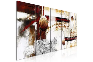 Billede Dynamics In Space 5 Parts Narrow 225x90 - Artgeist sp. z o. o. - Boligtilbehør - Billeder & kunst - Billeder på lærred
