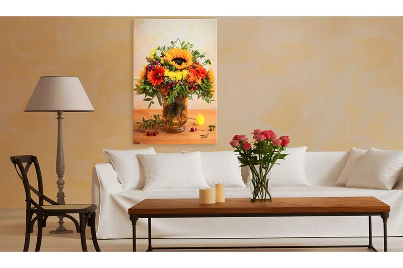 Billede efterårets blomster 80x120, Artgeist sp. z o. o.
