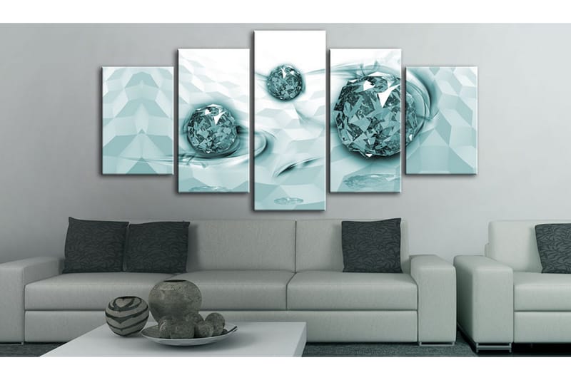 Billede Embedded In Turquoise 100x50 - Artgeist sp. z o. o. - Boligtilbehør - Billeder & kunst - Billeder på lærred