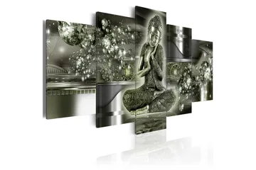 Billede Emerald Budda 200x100 - Artgeist sp. z o. o. - Boligtilbehør - Billeder & kunst - Billeder på lærred