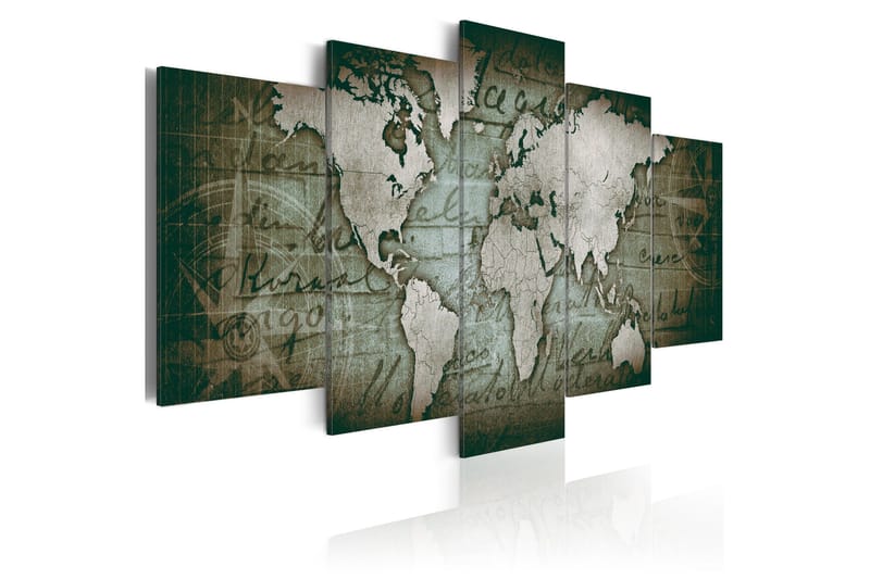 Billede Emerald Map 200x100, Artgeist sp. z o. o.