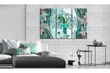 Billede Emerald Tree 120x80 - Artgeist sp. z o. o. - Boligtilbehør - Billeder & kunst - Billeder på lærred