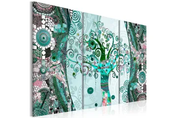 Billede Emerald Tree 90x60 - Artgeist sp. z o. o. - Boligtilbehør - Billeder & kunst - Billeder på lærred