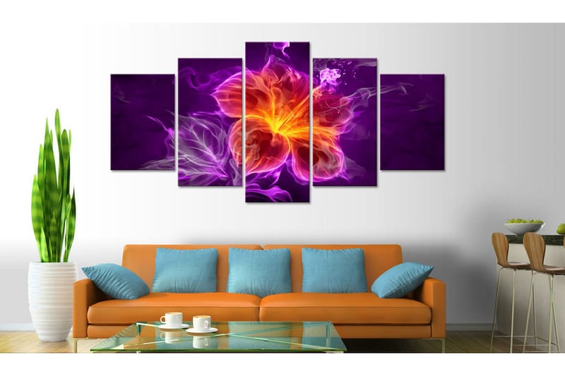 Billede Esoteric Flower 200x100 - Artgeist sp. z o. o. - Boligtilbehør - Billeder & kunst - Billeder på lærred