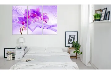 Billede Ethereal Orchid Violet 60x40 - Artgeist sp. z o. o. - Boligtilbehør - Billeder & kunst - Billeder på lærred