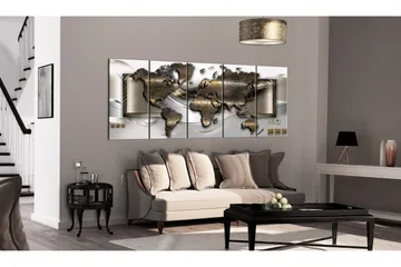 Billede Exclusive Map 200x80 - Artgeist sp. z o. o. - Boligtilbehør - Billeder & kunst - Billeder på lærred