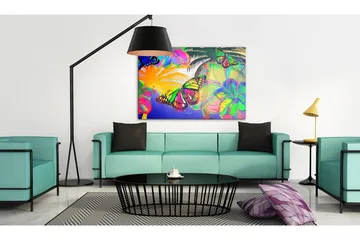 Billede Exotic butterflies 120x80 - Artgeist sp. z o. o. - Boligtilbehør - Billeder & kunst - Billeder på lærred