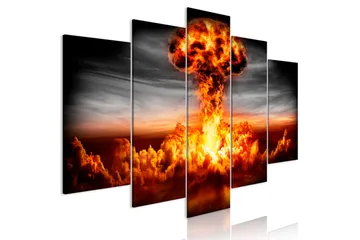 Billede Explosion 5 Parts Wide 200x100 - Artgeist sp. z o. o. - Boligtilbehør - Billeder & kunst - Billeder på lærred