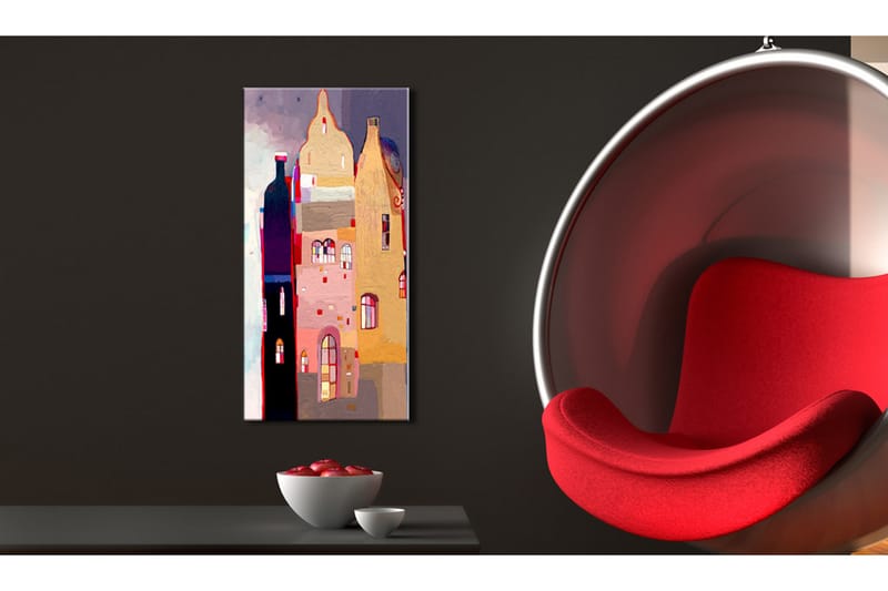 Billede Fabulous Townhouse 40x80 - Artgeist sp. z o. o. - Boligtilbehør - Billeder & kunst - Billeder på lærred