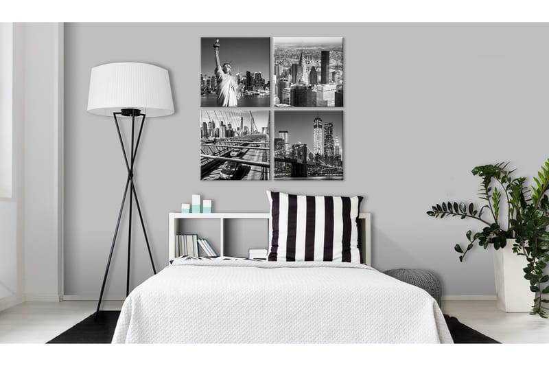 Billede Faces Of New York 40x40 - Artgeist sp. z o. o. - Boligtilbehør - Billeder & kunst - Billeder på lærred