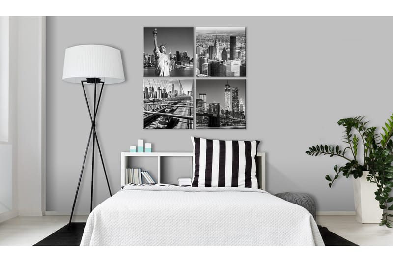 Billede Faces Of New York 40x40 - Artgeist sp. z o. o. - Boligtilbehør - Billeder & kunst - Billeder på lærred