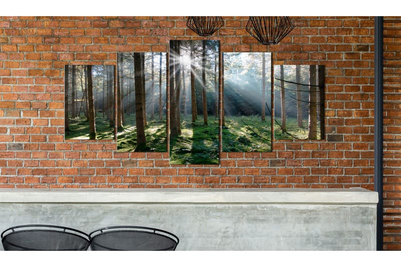 Billede Fairytale Forest 200x100 - Artgeist sp. z o. o. - Boligtilbehør - Billeder & kunst - Billeder på lærred