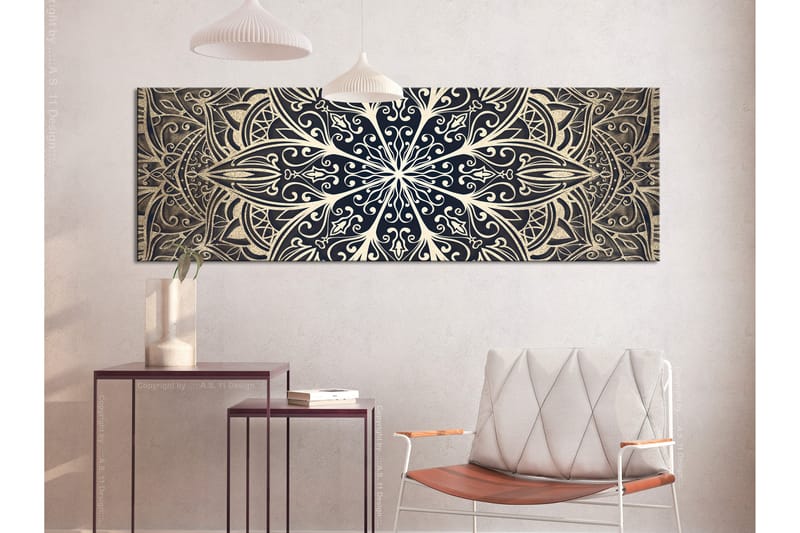 Billede Feathers (1 del) Brun Smal 135x45, Artgeist sp. z o. o.