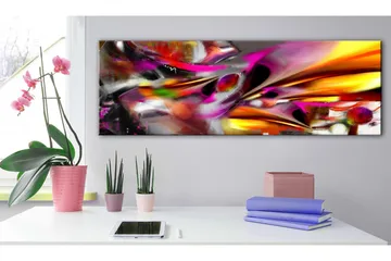Billede Fiery Expression 120x40 - Artgeist sp. z o. o. - Boligtilbehør - Billeder & kunst - Billeder på lærred