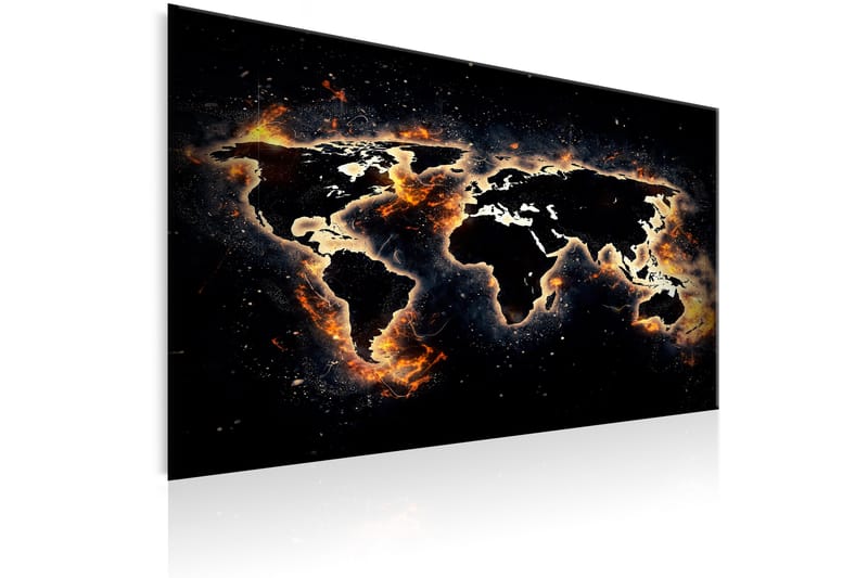 Billede Fiery World 120x80 - Artgeist sp. z o. o. - Boligtilbehør - Billeder & kunst - Billeder på lærred