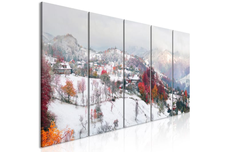 Billede First Snow 5 Parts Narrow 200x80, Artgeist sp. z o. o.