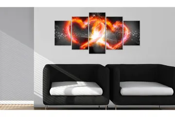 Billede Flame Of Love 200x100 - Artgeist sp. z o. o. - Boligtilbehør - Billeder & kunst - Billeder på lærred