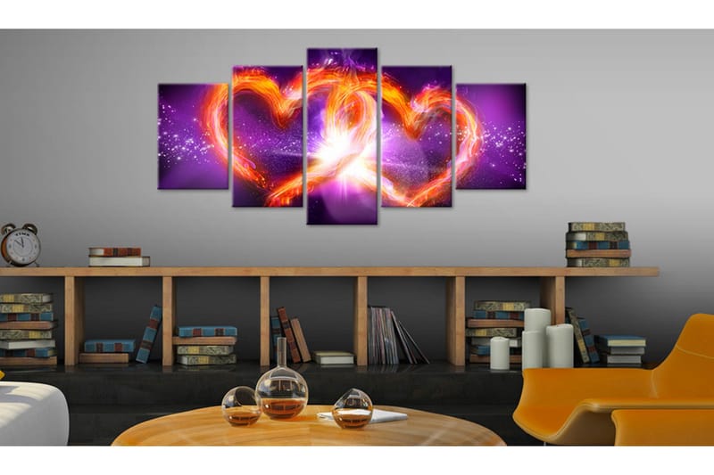 Billede Flames Of Love 100x50 - Artgeist sp. z o. o. - Boligtilbehør - Billeder & kunst - Billeder på lærred
