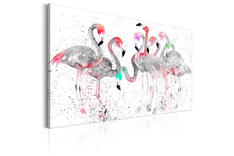 Billede Flamingoes Dance 120x80 - Artgeist sp. z o. o. - Boligtilbehør - Billeder & kunst - Billeder på lærred