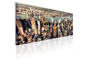 Billede Flight Over New York 225x90 - Artgeist sp. z o. o. - Boligtilbehør - Billeder & kunst - Billeder på lærred