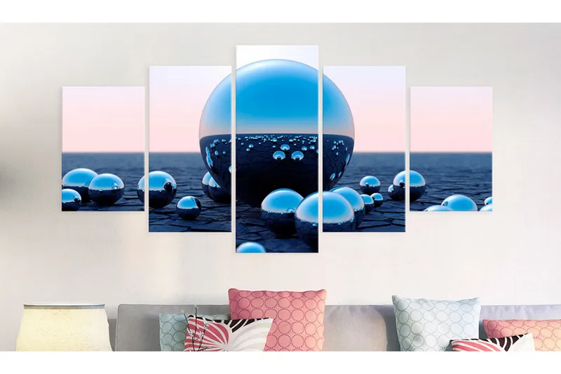 Billede Floating Balls 100x50 - Artgeist sp. z o. o. - Boligtilbehør - Billeder & kunst - Billeder på lærred
