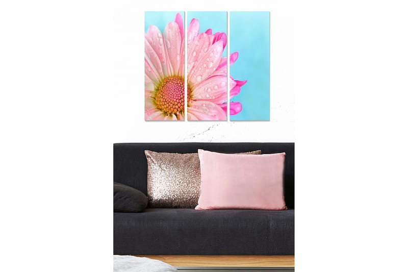 Billede Floral 3 stk Flerfarvet, 22x05 cm
