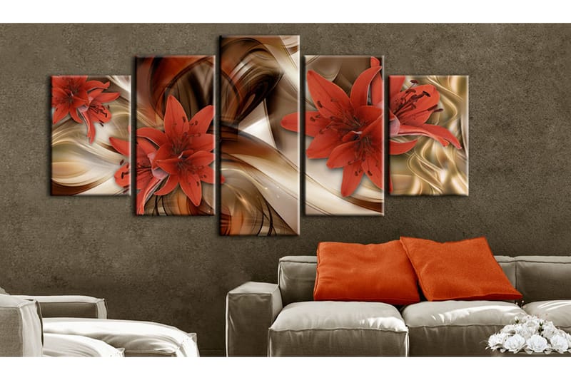 Billede Flower Nebula 200x100 - Artgeist sp. z o. o. - Boligtilbehør - Billeder & kunst - Billeder på lærred