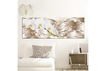 Billede Flowering 1 Part Narrow Beige 150x50 - Artgeist sp. z o. o. - Boligtilbehør - Billeder & kunst - Billeder på lærred