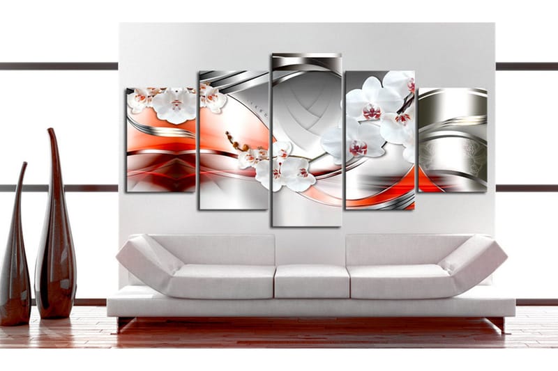 Billede Flowers Of Future Ii 200x100 - Artgeist sp. z o. o. - Boligtilbehør - Billeder & kunst - Billeder på lærred