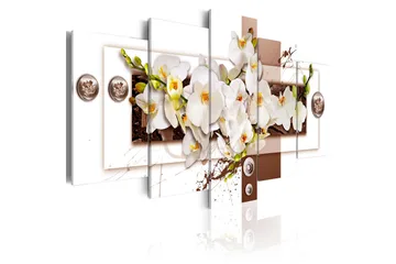 Billede Flowery Installation 100x50 - Artgeist sp. z o. o. - Boligtilbehør - Billeder & kunst - Billeder på lærred