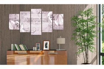 Billede Flushed Lilies 200x100 - Artgeist sp. z o. o. - Boligtilbehør - Billeder & kunst - Billeder på lærred