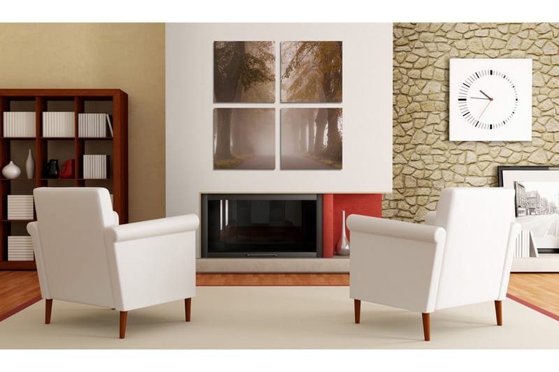 Billede Foggy Gyde 80x80 - Artgeist sp. z o. o. - Boligtilbehør - Billeder & kunst - Billeder på lærred