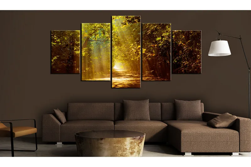 Billede Forest In The Sunlight 100x50 - Artgeist sp. z o. o. - Boligtilbehør - Billeder & kunst - Billeder på lærred