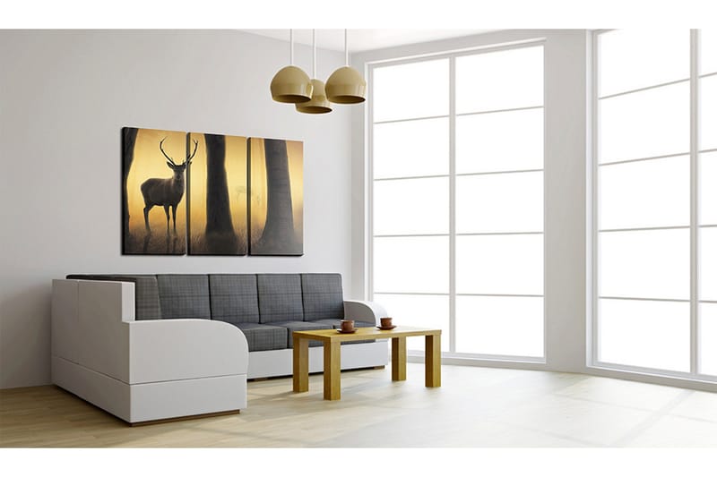 Billede Forest Vakt 120x80 - Artgeist sp. z o. o. - Boligtilbehør - Billeder & kunst - Billeder på lærred