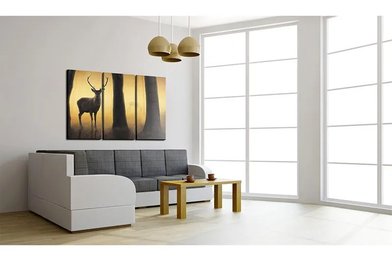Billede Forest Vakt 60x40 - Artgeist sp. z o. o. - Boligtilbehør - Billeder & kunst - Billeder på lærred
