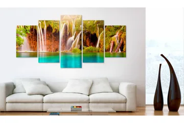 Billede Forest Waterfall 100x50 - Artgeist sp. z o. o. - Boligtilbehør - Billeder & kunst - Billeder på lærred