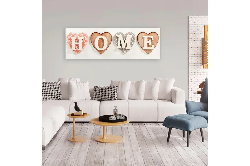 Billede Four Hearts (1 Part) Smal 120x40, Artgeist sp. z o. o.