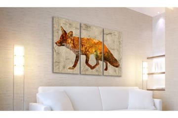 Billede Fox In The Wood 120x80 - Artgeist sp. z o. o. - Boligtilbehør - Billeder & kunst - Billeder på lærred