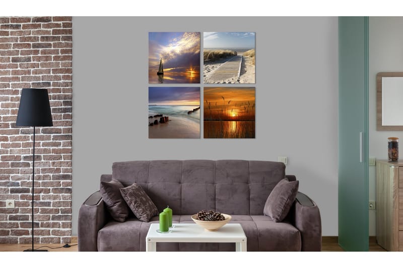 Billede From Dusk To Dawn 80x80 - Artgeist sp. z o. o. - Boligtilbehør - Billeder & kunst - Billeder på lærred