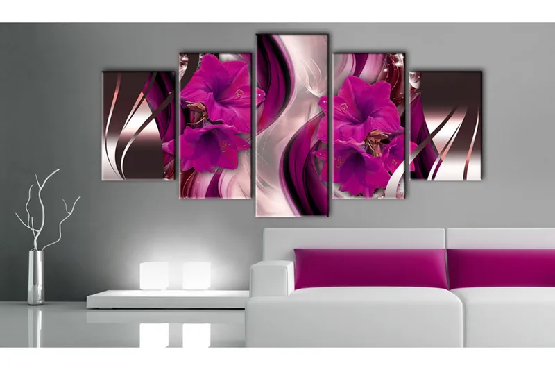 Billede Fuchsia Evening 100x50 - Artgeist sp. z o. o. - Boligtilbehør - Billeder & kunst - Billeder på lærred