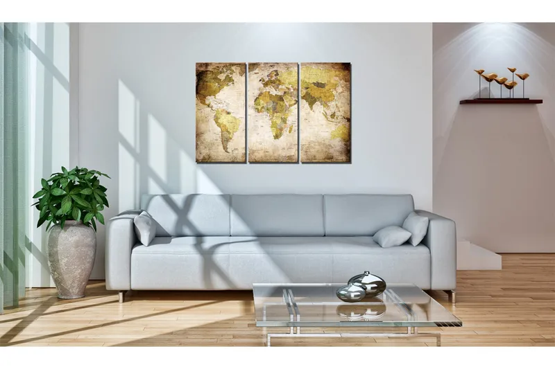 Billede Gamle Kontinenter 60x40 - Artgeist sp. z o. o. - Boligtilbehør - Billeder & kunst - Billeder på lærred