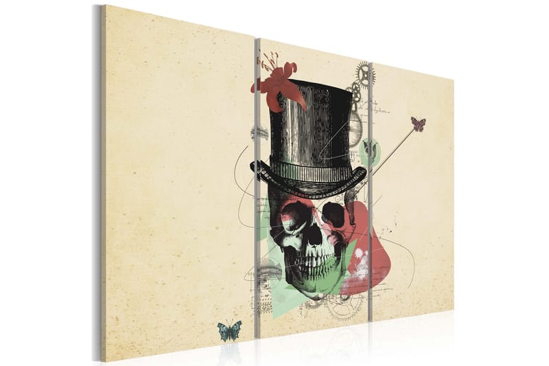 Billede Gentleman's Skeleton 120x80 - Artgeist sp. z o. o. - Boligtilbehør - Billeder & kunst - Billeder på lærred