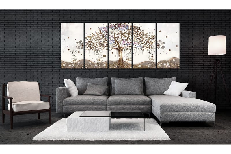 Billede Geometric Tree 200x80 - Artgeist sp. z o. o. - Boligtilbehør - Billeder & kunst - Billeder på lærred