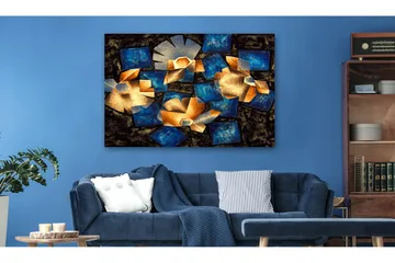 Billede geometriske blomster 120x80 - Artgeist sp. z o. o. - Boligtilbehør - Billeder & kunst - Billeder på lærred