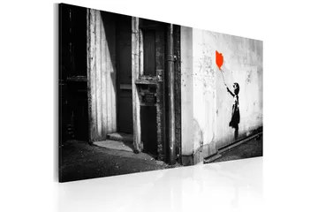 Billede Girl With Balloon Banksy 60x40 - Artgeist sp. z o. o. - Boligtilbehør - Billeder & kunst - Billeder på lærred