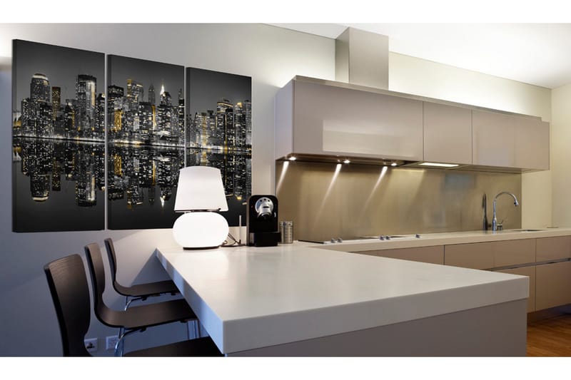 Billede Glittering New York 120x80 - Artgeist sp. z o. o. - Boligtilbehør - Billeder & kunst - Billeder på lærred