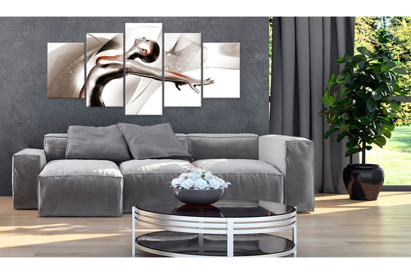 Billede Gold Dance She 200x100 - Artgeist sp. z o. o. - Boligtilbehør - Billeder & kunst - Billeder på lærred